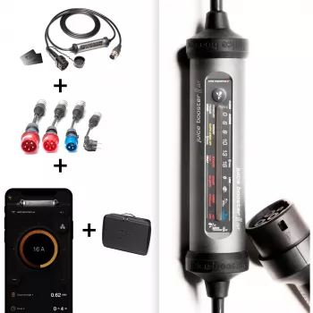 Juice Technology JUICE BOOSTER 3 air Country EU Traveller Set (Anthrazit/schwarz, 1,4 - 11 kW, 3,1 Meter Kabel)