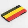 Smartphone-Hülle man and wood für iPhone X/XS — Reggae Schwarz, schützende Hartschalen-Rückabdeckung