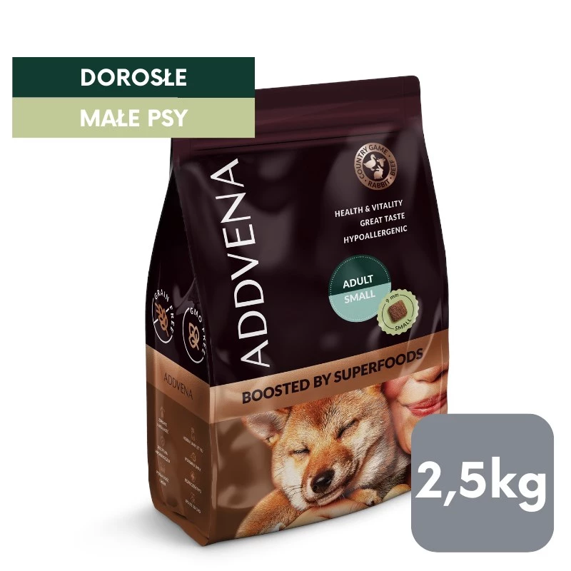 ADDVENA Boosted by superfoods Adult Small Beef - Trockenfutter - 2,5kg