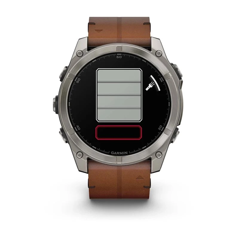 Garmin Fenix 8 3,56 cm (1,4) AMOLED 51 mm Digital 454 x 454 Pixel Touchscreen Titan Wi-Fi GPS (Satellit)
