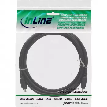 InLine FireWire 400 1394 Kabel 4-polig Stecker / Stecker 3m