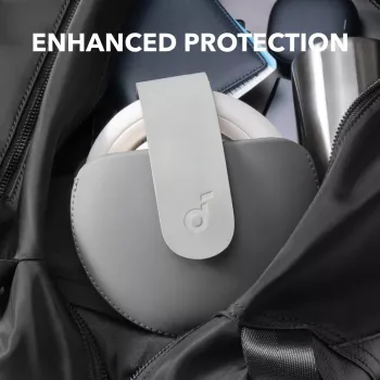 Kopfhörer-Case Anker Soundcore Space One Pro mit magnetischen Metallknöpfen, grau