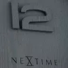 NeXtime klok 3095gs Wood Wood Big, Ø52,8 cm, Wand, Grau