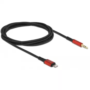 Audio-Kabel DeLOCK 86587 1,5 m 3,5 mm Lightning Schwarz