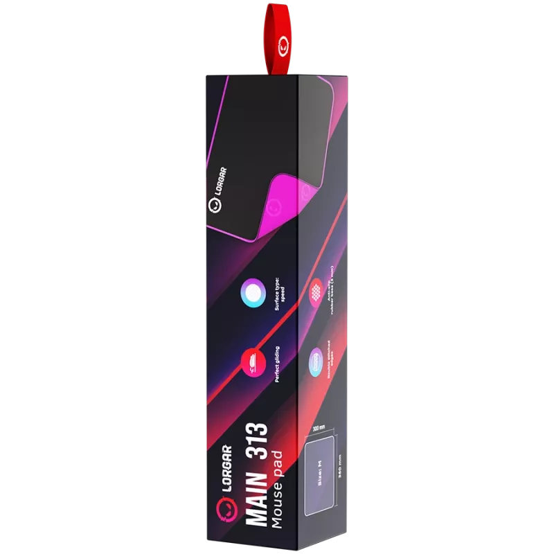 Gaming-Mauspad Lorgar LRG-GMP313 Schwarz Lila 360x300mm