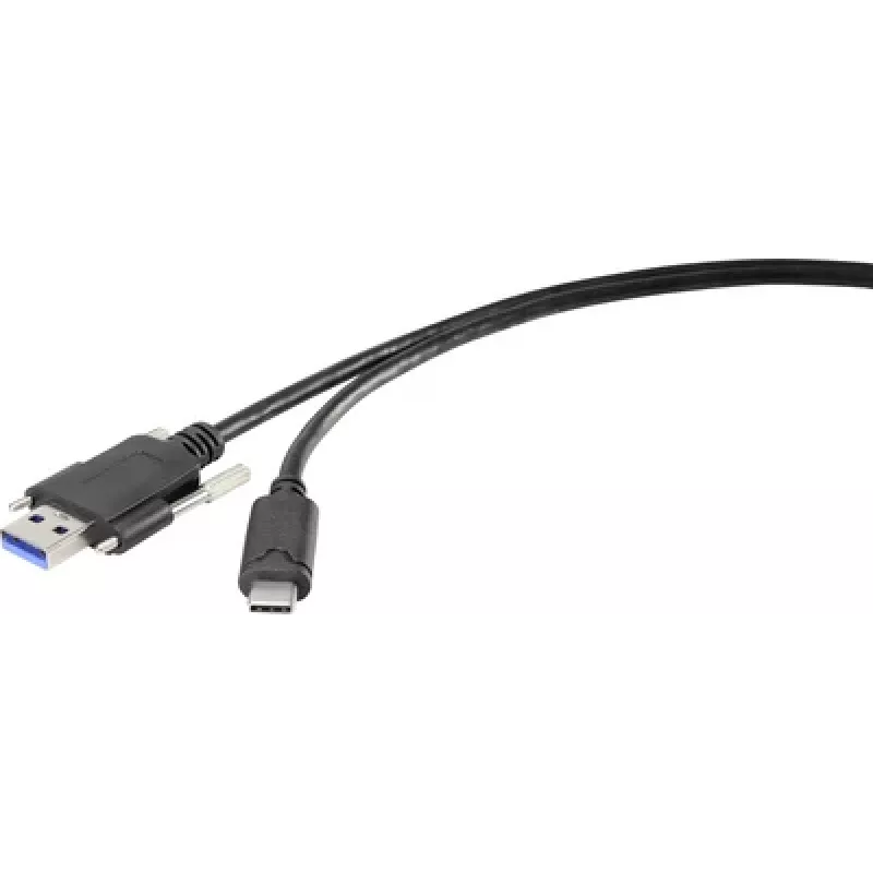 Renkforce RF-3386040 Kabeladapter USB 3.2 Typ A USB-C Schwarz (RF-3386040)