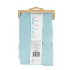 Duschvorhang Beldray LA035655FAS Waffel-Design Blau, Stoff-Duschvorhang 180x180 cm