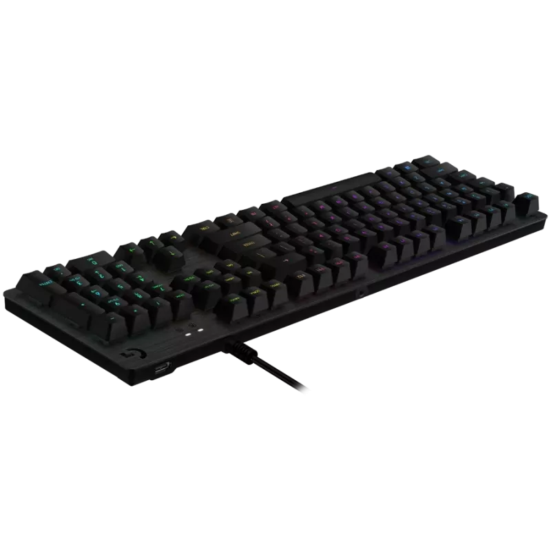 LOGITECH G513 Kabelgebundene LIGHTSYNC Mechanische Gaming-Tastatur - CARBON - US INT'L - USB - TAKTIL