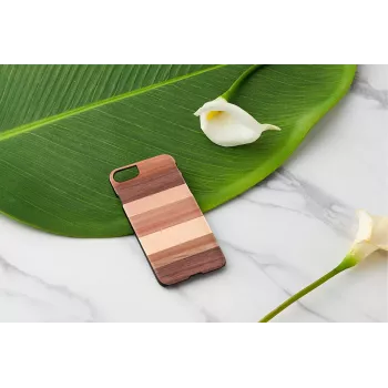 Handyhülle man and wood für iPhone 7/8 — sabbia schwarz