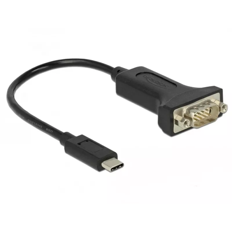 Serielles Kabel DeLOCK 63908 Schwarz 0,15 m DB-9