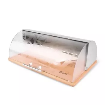 Brotkasten Maestro MR-1670S Edelstahl, Arbeitsplatte 370×240×140 mm