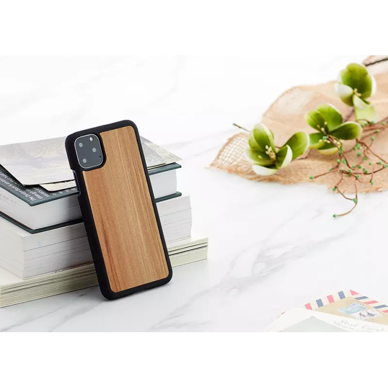 Smartphone-Hülle Man and Wood für iPhone 11 Pro Max – Cappuccino Schwarz
