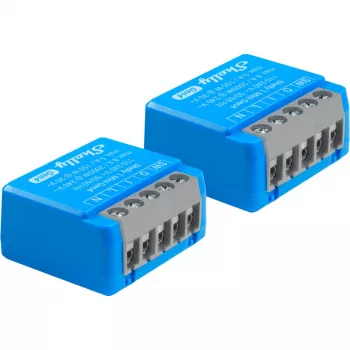 Kompaktes Smart-Relais-Modul Shelly 1 Mini Gen4, 1P 8A, Wi‑Fi/Matter/Zigbee/Bluetooth, 110–240 V (2 Stück)