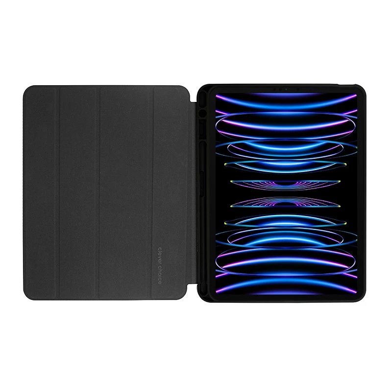 Folio Case Crong FLEXFOLIO für Apple iPad 11 Pro Air 10,9 Zoll Schwarz