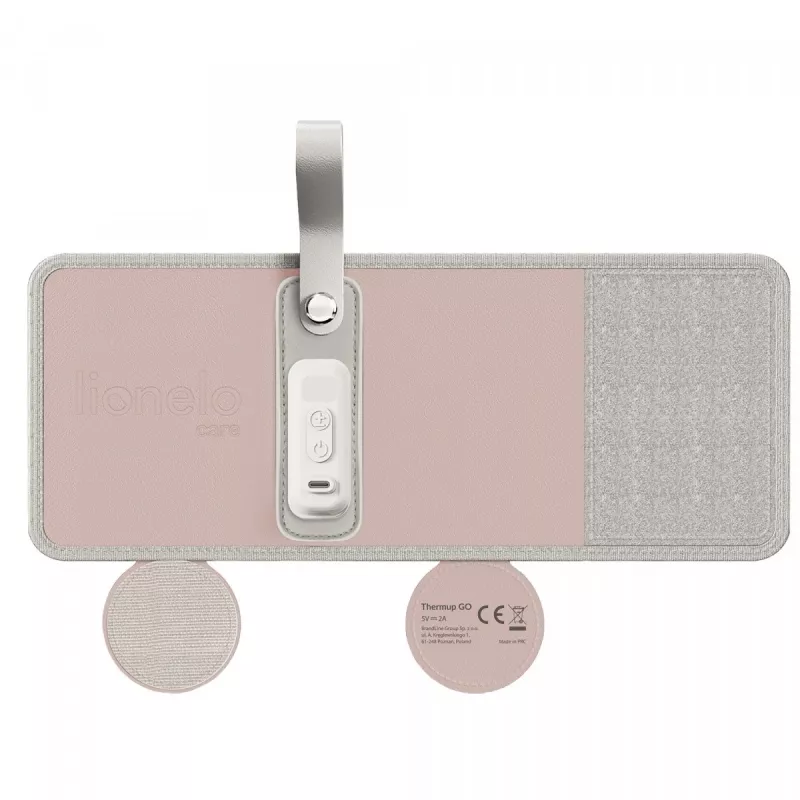 Flaschenwärmer Lionelo Thermup Go Pink — tragbarer Flaschen- und Speisenwärmer für die Babyfütterung