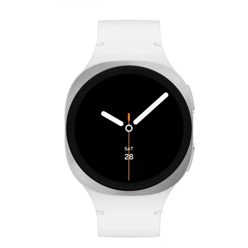 Samsung Galaxy Watch 8 3,3 cm (1,3 Zoll) AMOLED 40 mm Digital 438 x 438 Pixel Touchscreen Silber Wi-Fi GPS (Satellit)