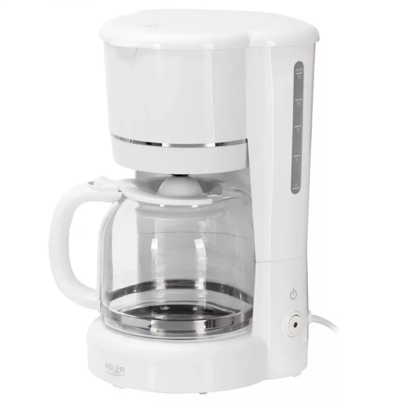 Adler AD 4383w Filterkaffeemaschine für gemahlenen Kaffee 1,5 L weiß