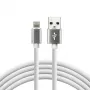everActive Kabel USB Lightning 1m - Weiß, Silikon, Schnellladung, 2,4A - CBS-1IW