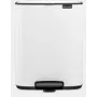 Brabantia Bo Pedal Bin 12 L Rechteckig Stahl Weiß