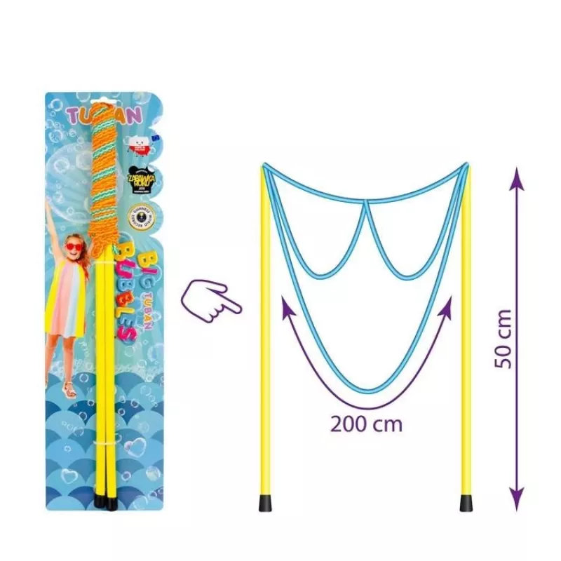 Seifenblasenstab TUBAN GIANT BUBBLE WAND GLASSES, für Kinder ab 3 Jahren