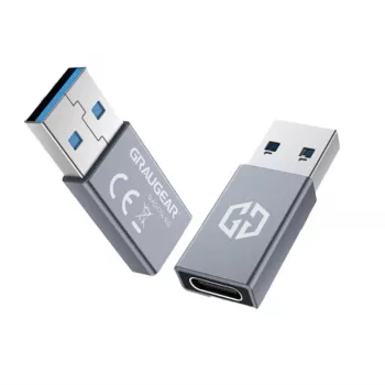Adapter GRAUGEAR G-AD-CTA-10G USB-A auf USB-C Silber