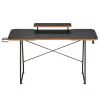 Maclean Gaming-Schreibtisch NanoRS mit Monitorablage max. 50 kg Höhe 850 mm Schwarz RS170, Gaming-Tisch, Schwarz
