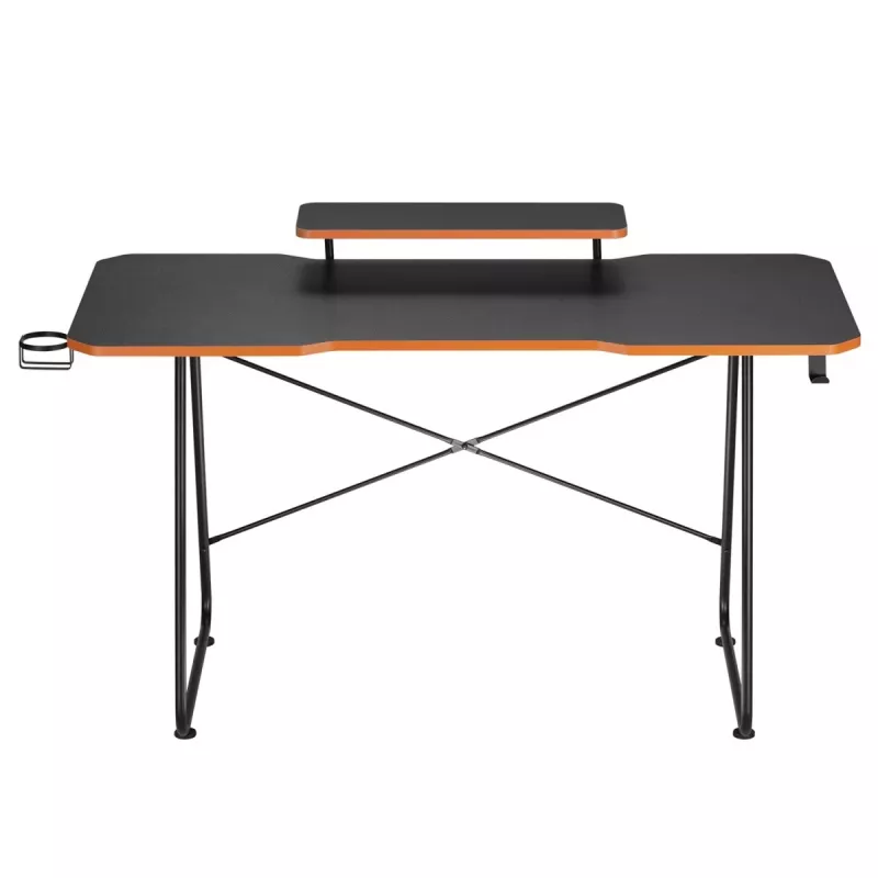 Maclean Gaming-Schreibtisch NanoRS mit Monitorablage max. 50 kg Höhe 850 mm Schwarz RS170, Gaming-Tisch, Schwarz