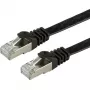 VALUE - Patchkabel - RJ-45 (M) zu RJ-45 (M) - 3 m - FTP - CAT 6a - Halogenfrei, vergossen, verseilt, flach - Schwarz (21.99.0833)