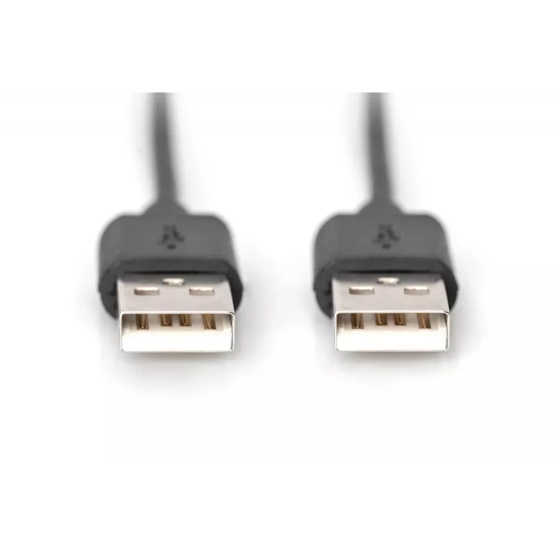 Assmann USB-Verbindungskabel, Typ A M/M, 3,0 m, USB 2.0 kompatibel, UL, schwarz (AK-300100-030-S)
