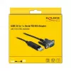 Serielles Kabel DeLOCK 66283 Schwarz 1,8 m