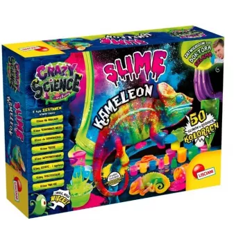 Liscianigiochi Science Kit Crazy Science Slime Chameleon 304-PL89246 – pädagogisches Schleimexperimentier-Set