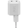 USB-C Dual-Fast Charger Nano, PD, GaN, 35 Watt (Weiß, 2x USB-C, Power Delivery 3.0)