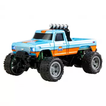 Funkgesteuerter Amewi Monster Truck DieCast 1:64 RTR, blau/orange