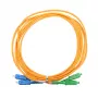Glasfaserkabel Extralink EX.9281, FTTH G.652D, SC‑SC, 3 m, Duplex, gelb
