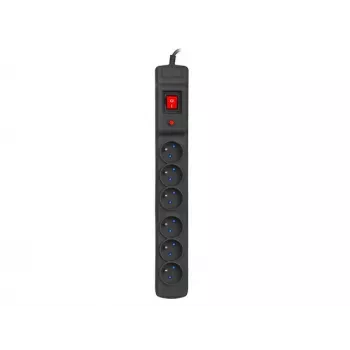Steckdosenleiste ARMAC Multi M6 Überspannungsschutz, 6 Steckdosen, 10 m Kabel, schwarz