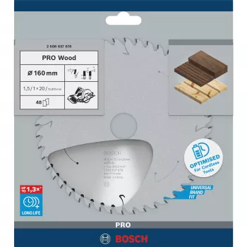 Kreissägeblatt Bosch 16 cm (160 mm) Bohrung 20 mm — 1 Stück