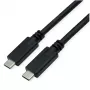 ROLINE USB 3.2 Gen 2 kompatibles Kabel C-C ST/ST 10Gbit/s Emark 85W schwarz 7 - Kabel - Digital/Daten