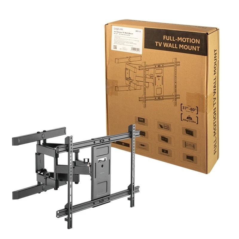TV-Halterung LogiLink BP0114 2,03 m (80 Zoll) Schwarz