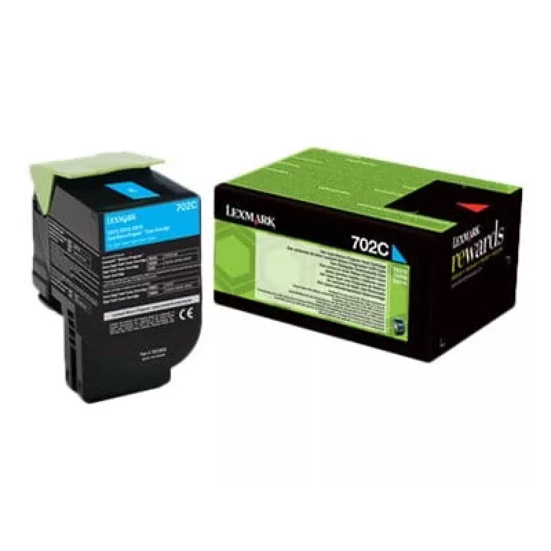 Lexmark 702C R Tonerkartusche 1 Stk. Original Cyan