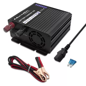 Qoltec Smart Monolith Batterieladegerät für LiFePO4 AGM GEL SLA-Batterien | 10A | 12V