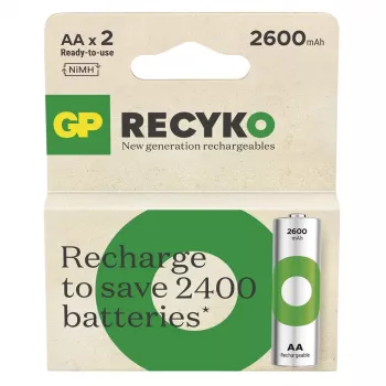Batterien R6/AA NI-MH 2 600mAh Blister 2 Stk.