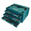 Makita MAKSTOR 3.6 Kleinteilebox Schwarz, Blau