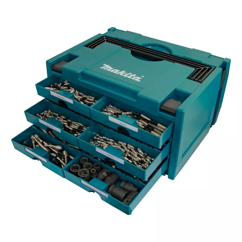 Makita MAKSTOR 3.6 Kleinteilebox Schwarz, Blau