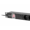 Lanberg PDU-05E-0200-IEC-BK Stromverteilereinheit (PDU) 5 AC-Ausgänge 1U Schwarz