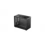 Computergehäuse DeepCool CH160 PLUS Small Form Factor SFF ATX/mATX, gehärtetes Glas, USB-C, Schwarz