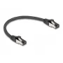 Netzwerkkabel DeLOCK 80566 RJ-45 Cat8.1 0,25 m Schwarz