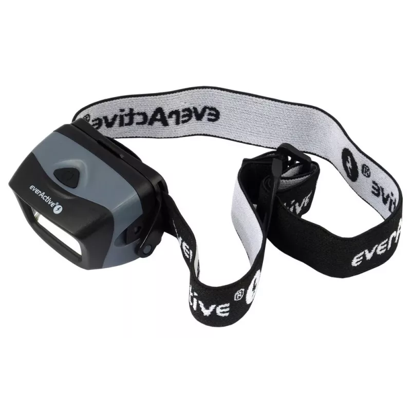 Stirnlampe everActive HL-150, Kopflampe, 150 lm, 3 W, IPX4, 3×AAA, schwarz