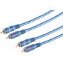 Audio-Cinch-Kabel (RCA) ShiverPeaks 40605 — 2 Stecker, 5 m, blau