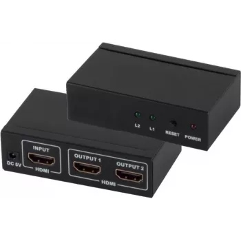 HDMI-Splitter ShiverPeaks 05-03002 — 1 in 2 out, unterstützt 4K2K