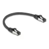Netzwerkkabel DeLOCK 80566 RJ-45 Cat8.1 0,25 m Schwarz